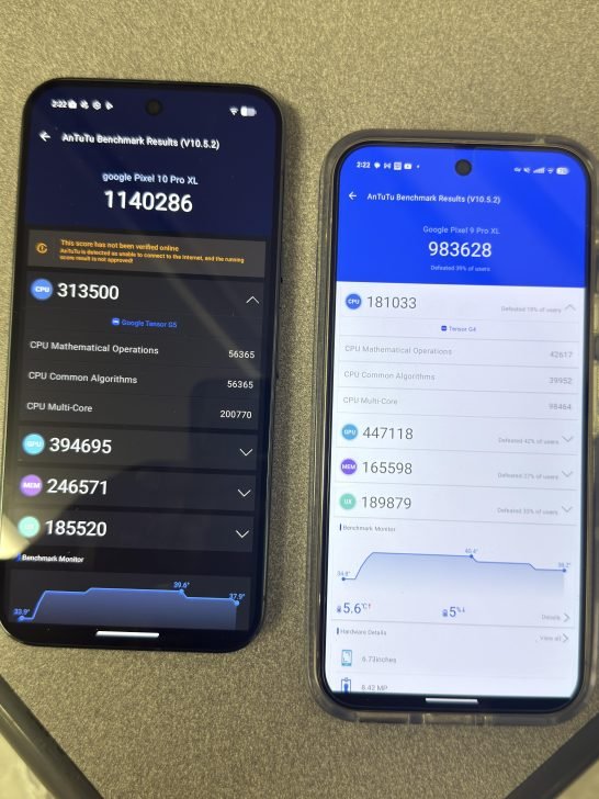 Pixel 10 Pro XL Benchmark-Leak: Tensor G5 zeigt soliden Schub