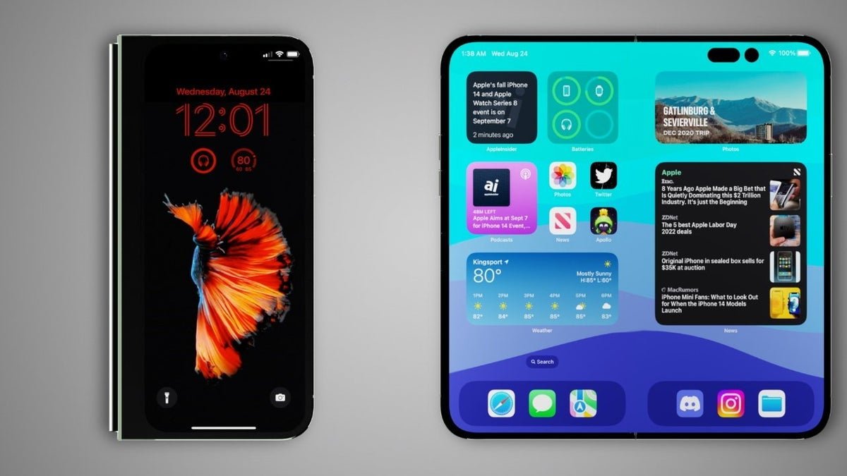Apples faltbares iPhone: Die Falte bleibt