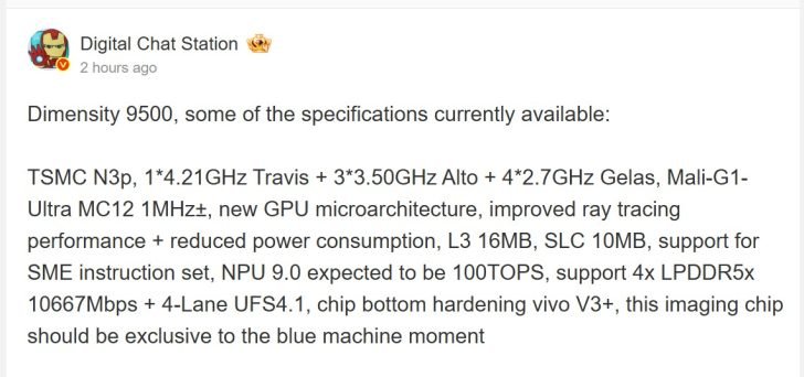 MediaTek Dimensity 9500: Alle Leaks und Details zum neuen Flaggschiff-SoC