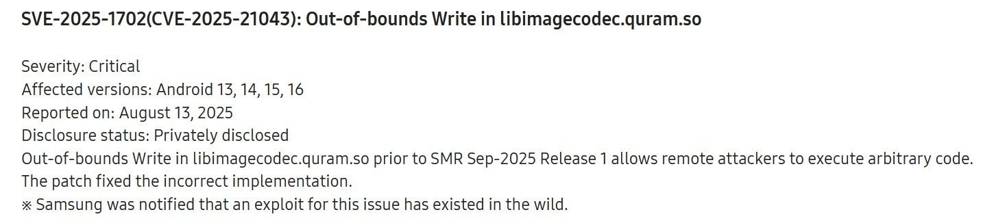 Samsung warnt Galaxy-Besitzer vor kritischer Zero-Click-Sicherheitslücke