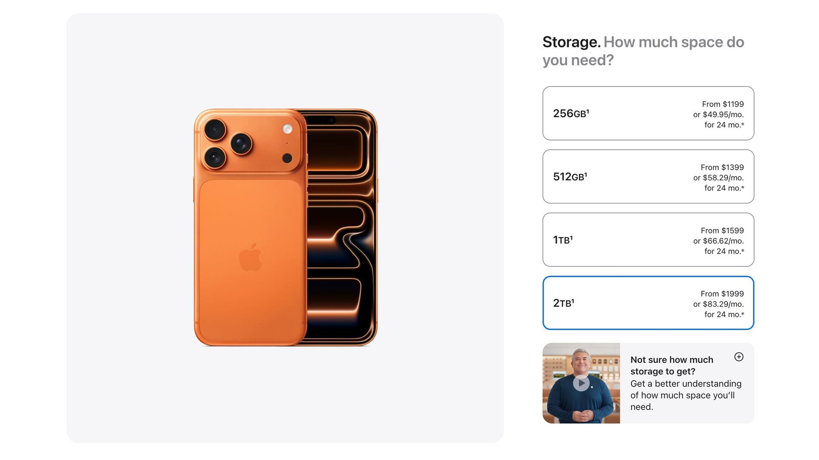 iPhone 17 Pro Max setzt Rekord mit 2 TB Speicher – Preis: 1999 US-Dollar