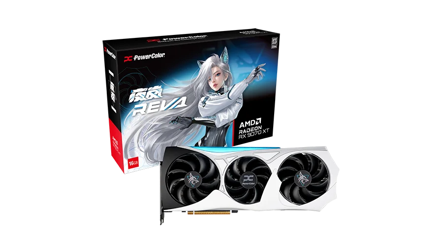 PowerColor bringt mit der Hellhound REVA RX 9070 XT Anime-Stil in die Gaming-Welt